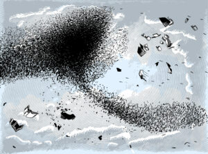 Sérigraphie "Murmuration"