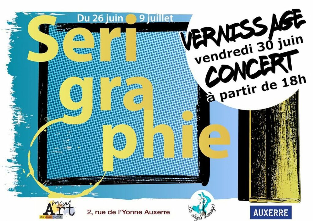Exposition de sérigraphie à l'espace Mouvart à Auxerre