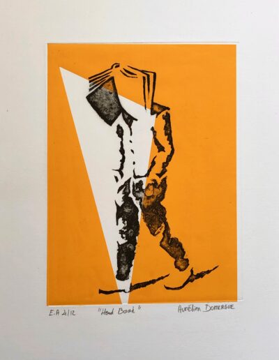 Une des variations en gravure du personnage FaceB - Eau forte