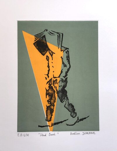 Une des variations en gravure du personnage FaceB - Eau forte